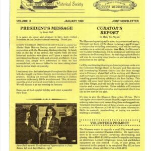 GCHS/JDCM Joint Newsletter Vol. X January 1990