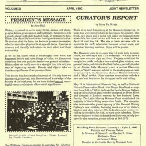 GCHS/JDCM Joint Newsletter Vol. XI April 1990