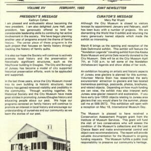 GCHS/JDCM Joint Newsletter Vol. XV February 1992