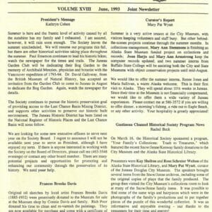 GCHS/JDCM Joint Newsletter Vol. XVIII June 1993